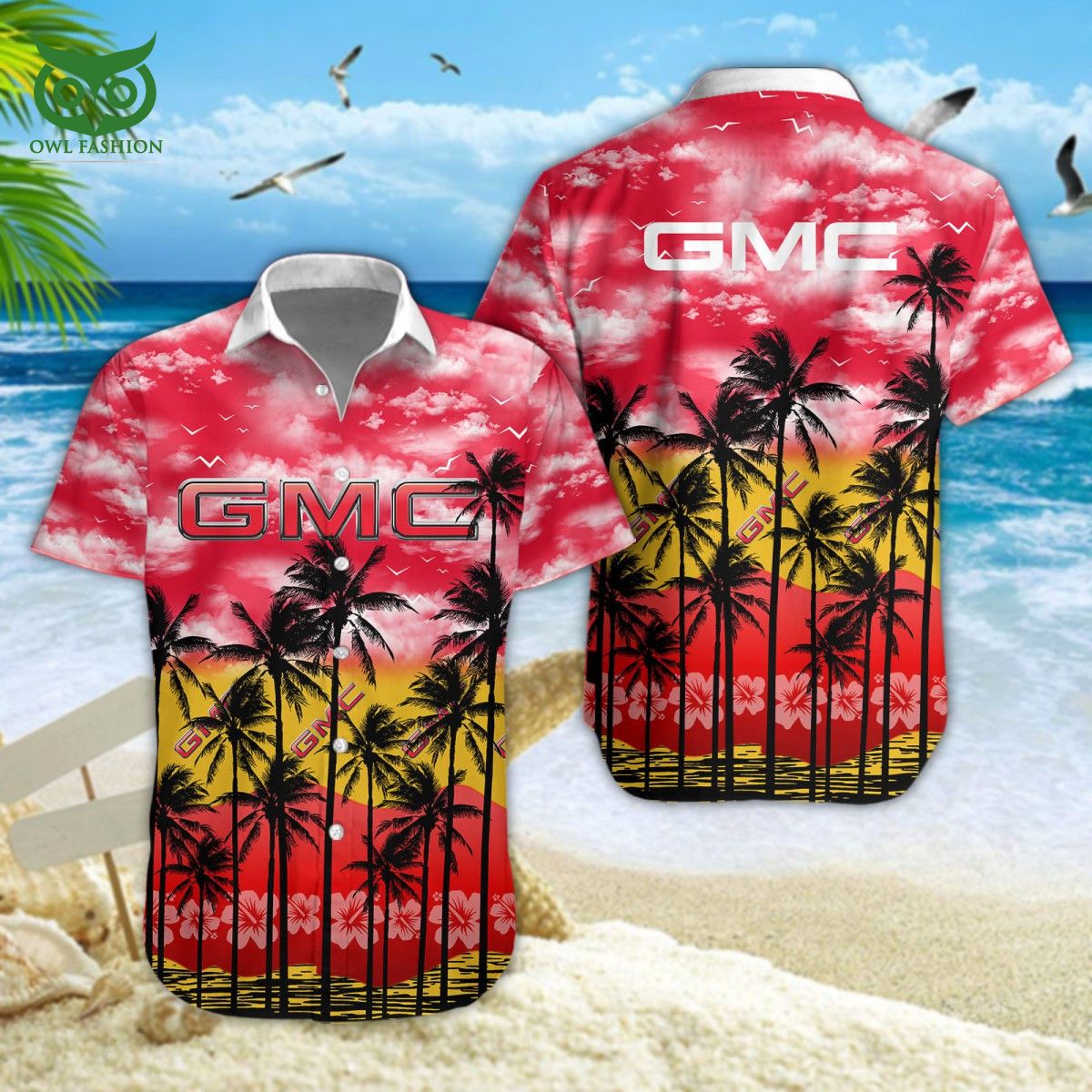 GMC Car Car Brand Premium Hawaiian Shirt Short Nice photo dude