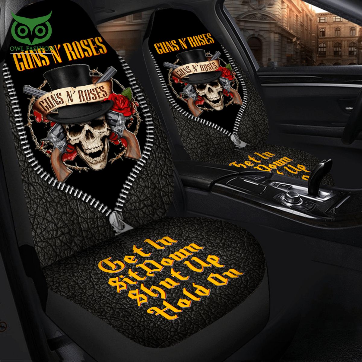Guns N Roses Premium Leather Car Seat Cover