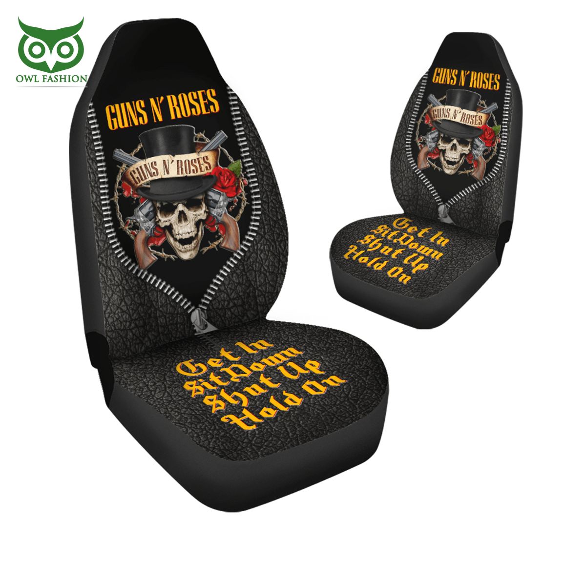 Guns N Roses Premium Leather Car Seat Cover Our hard working soul