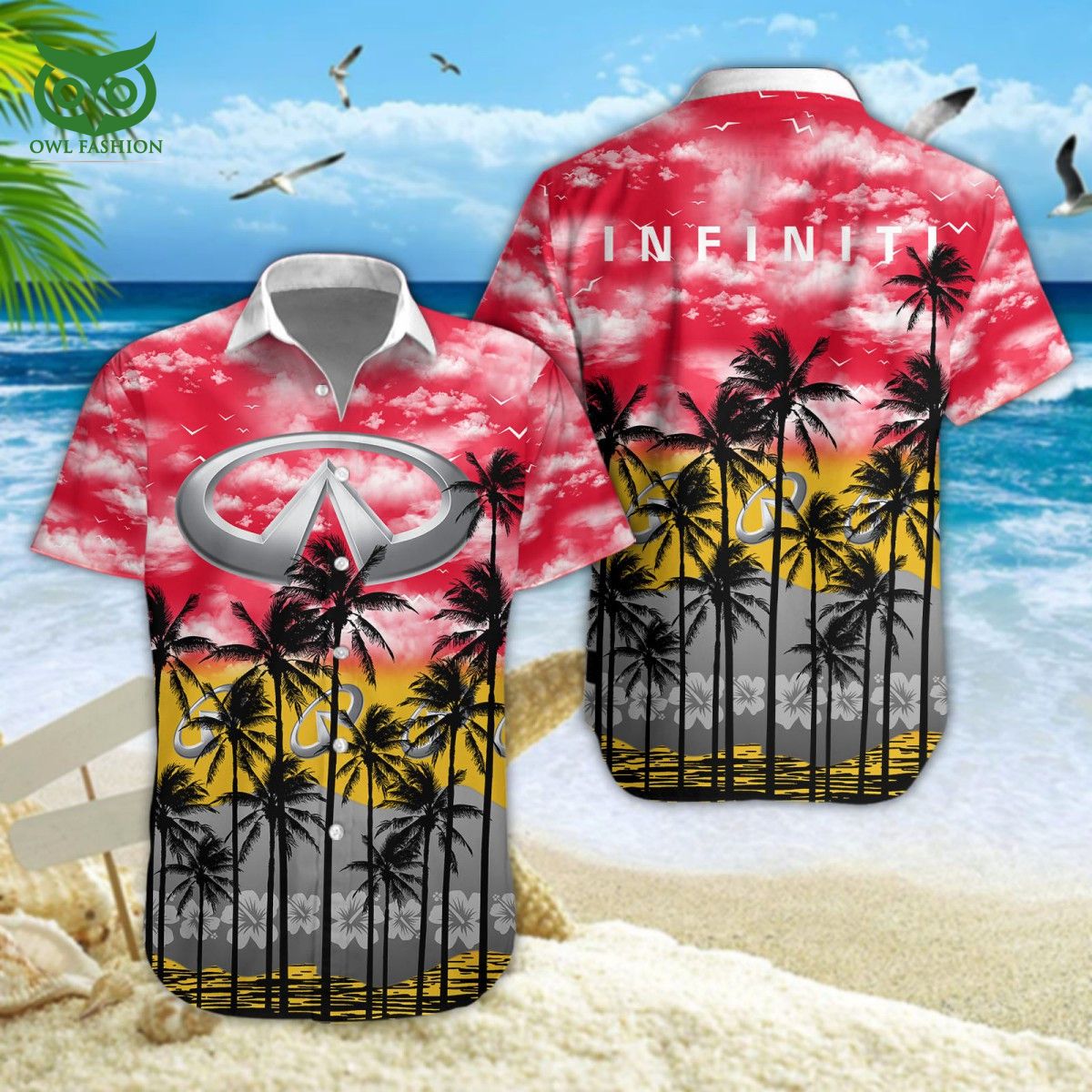 Infiniti Trending Car Brand Hawaiian Shirt Short Sizzling