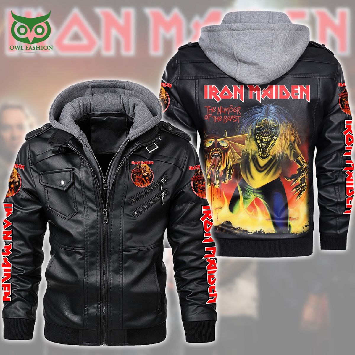 Iron Maiden Beast 2D Leather Jacket You tried editing this time?
