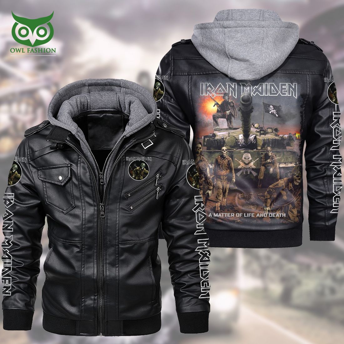 Ironmaiden A Matter Of Life And Death 2D Leather Jacket Great, I liked it