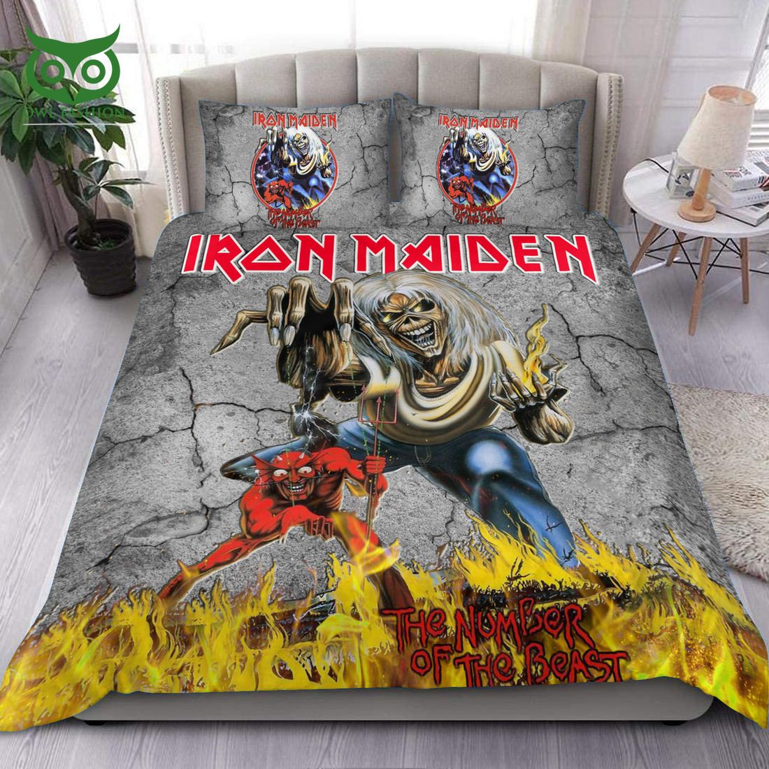 Ironmaiden Beast All Over Printed Bedding Set This place looks exotic.