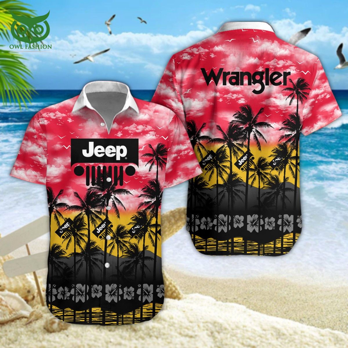Jeep Wrangler Car Brand Premium Hawaiian Shirt Short