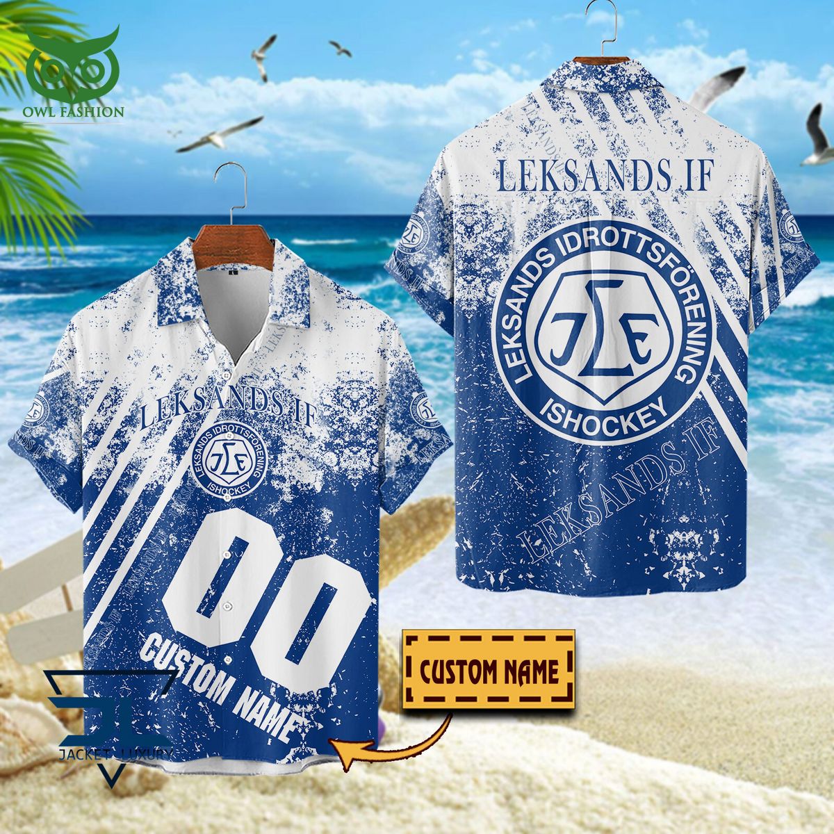Leksands IF SHL Personalized 3D Tshirt Polo Hawaiian Shirt Good click