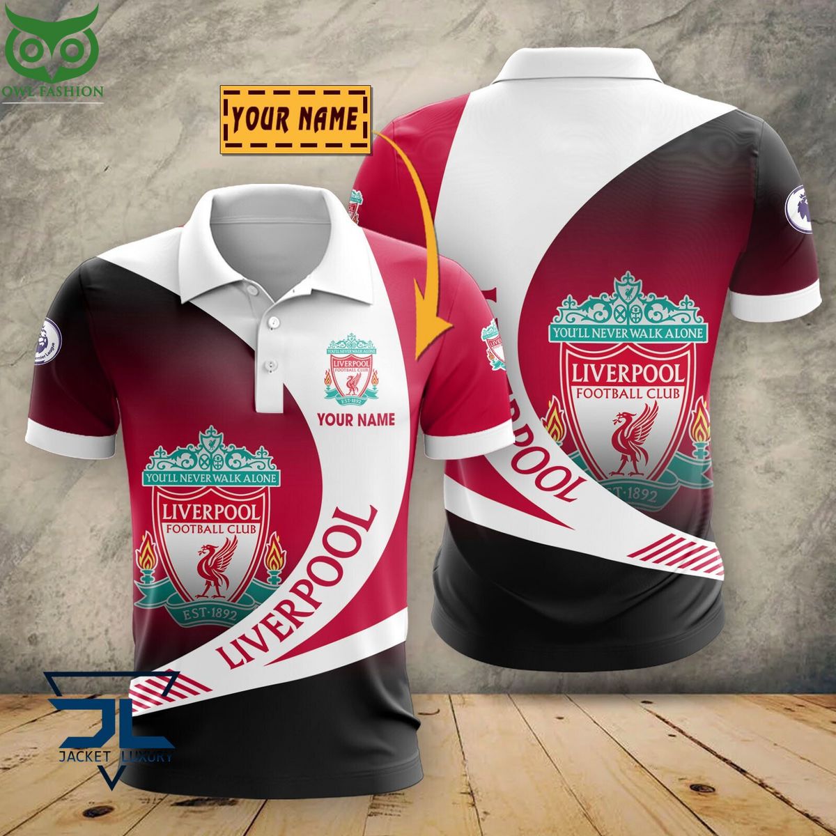Liverpool F.C Premier League 2023 Customized 3D Polo Tshirt