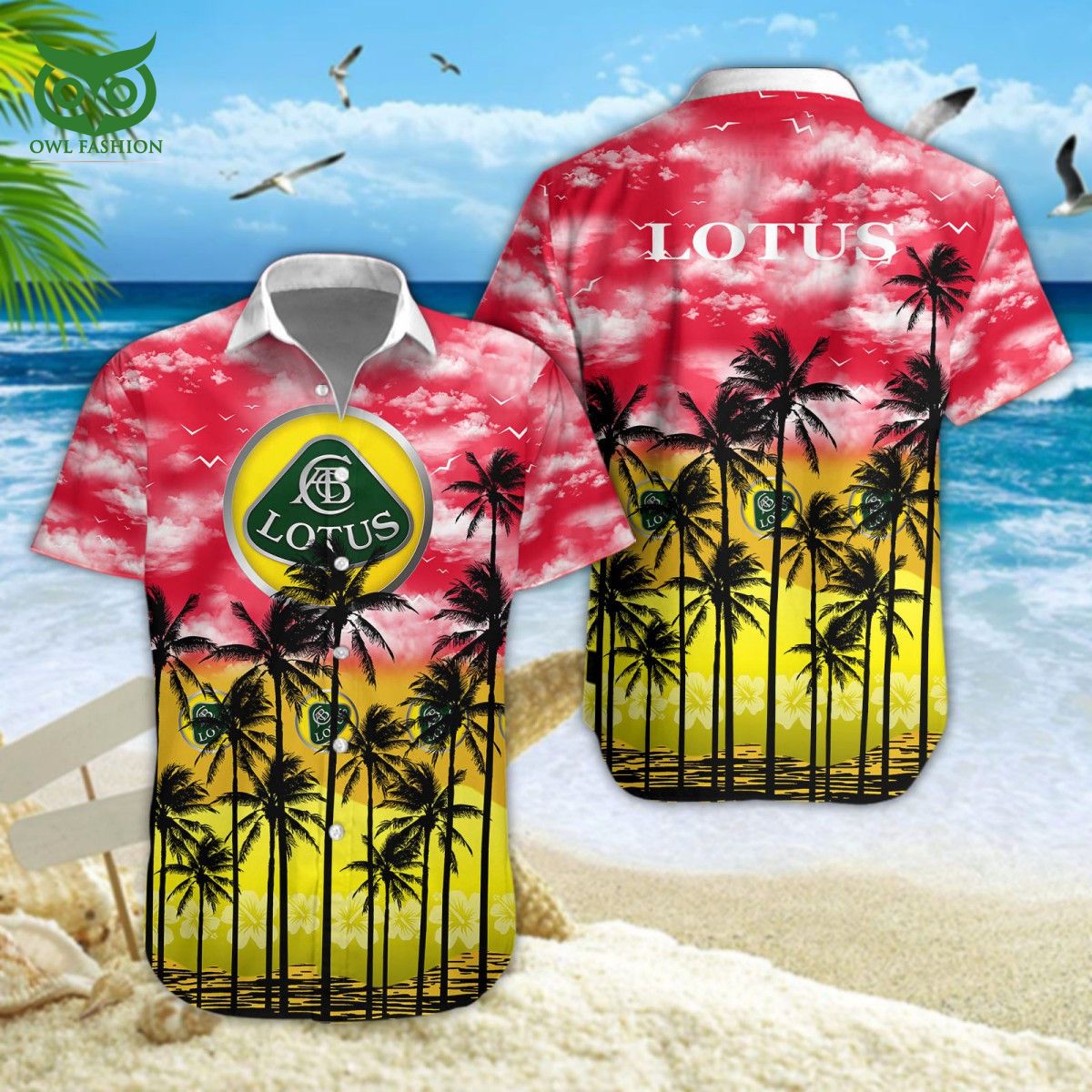 Lotus Car Brand Premium Hawaiian Shirt Short