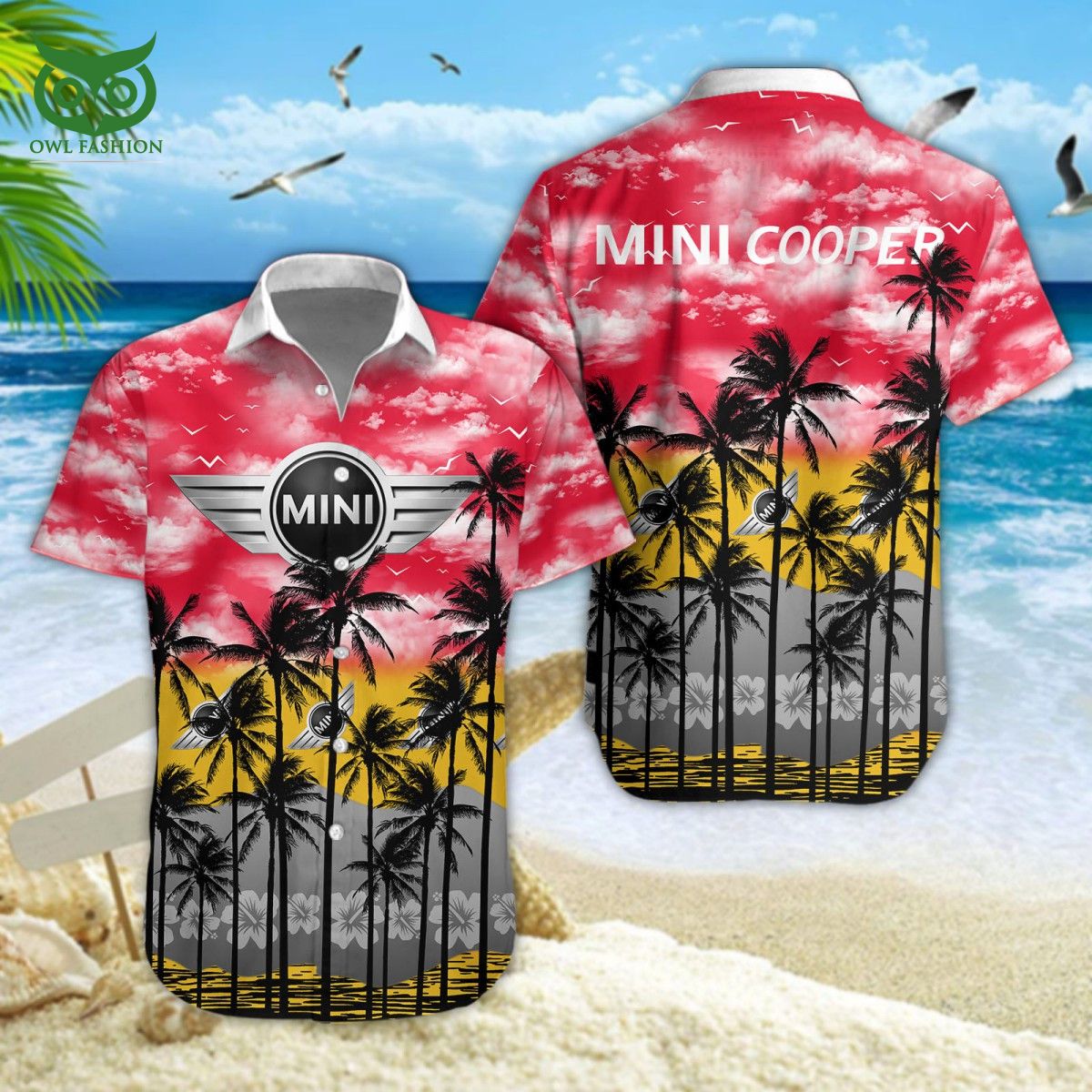 Mini Cooper Luxury Car Brand Hawaiian Shirt Short My friends!