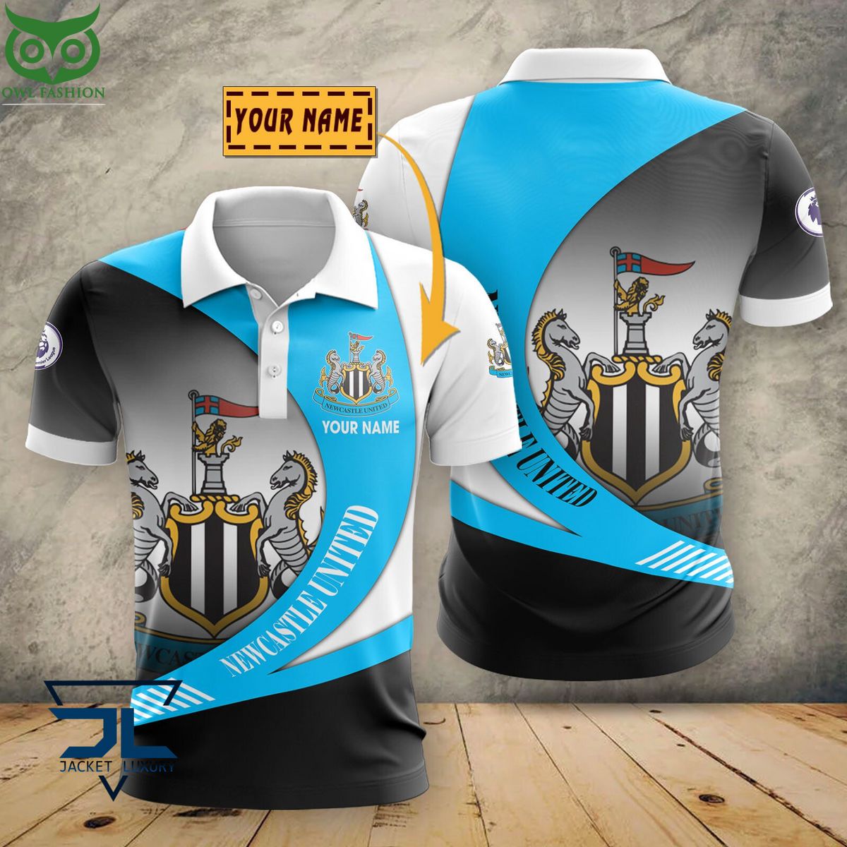 Newcastle United F.C Premier League 2023 Customized 3D Polo Tshirt Sizzling