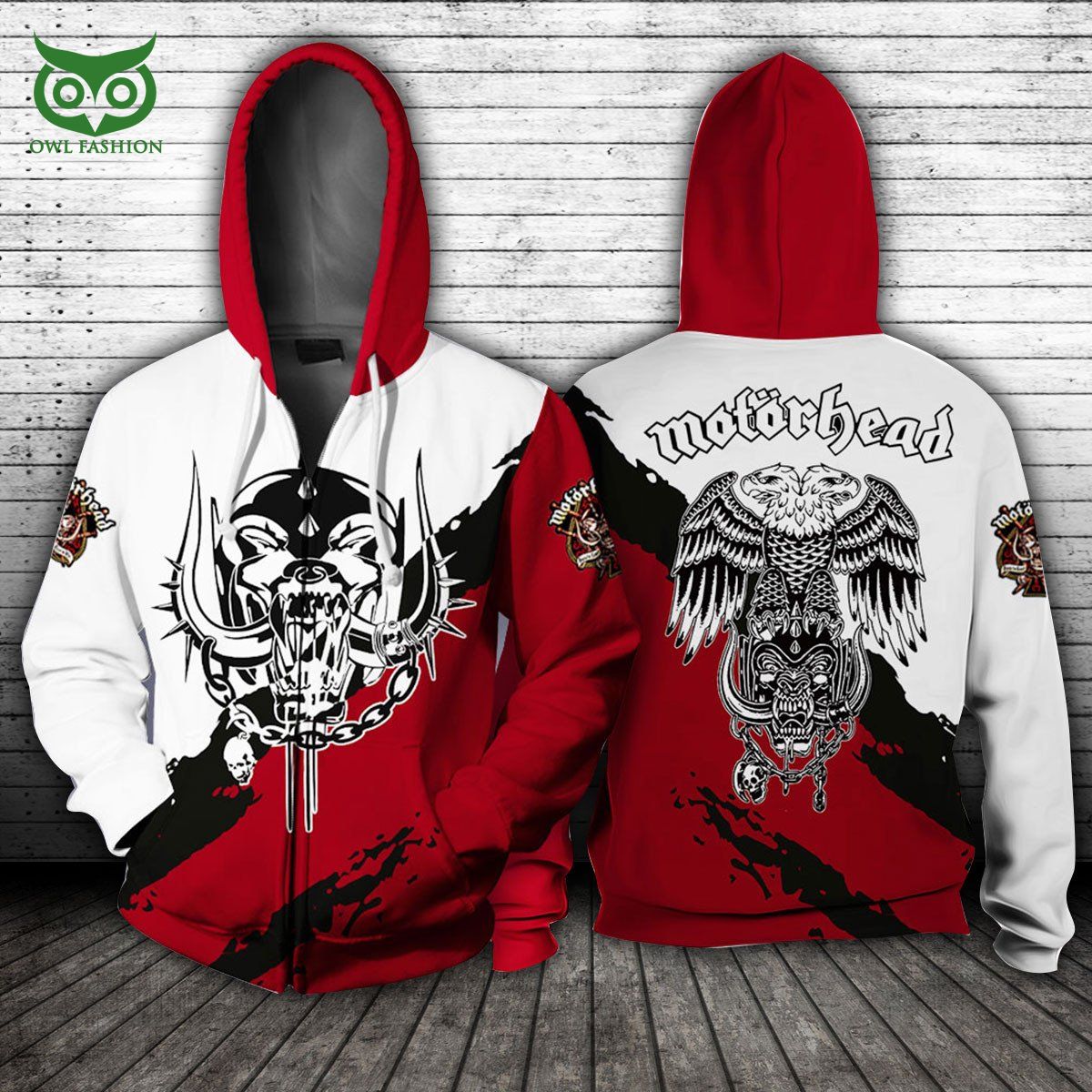 Personalized Motorhead English Rock Band 3D Hoodie I like your hairstyle