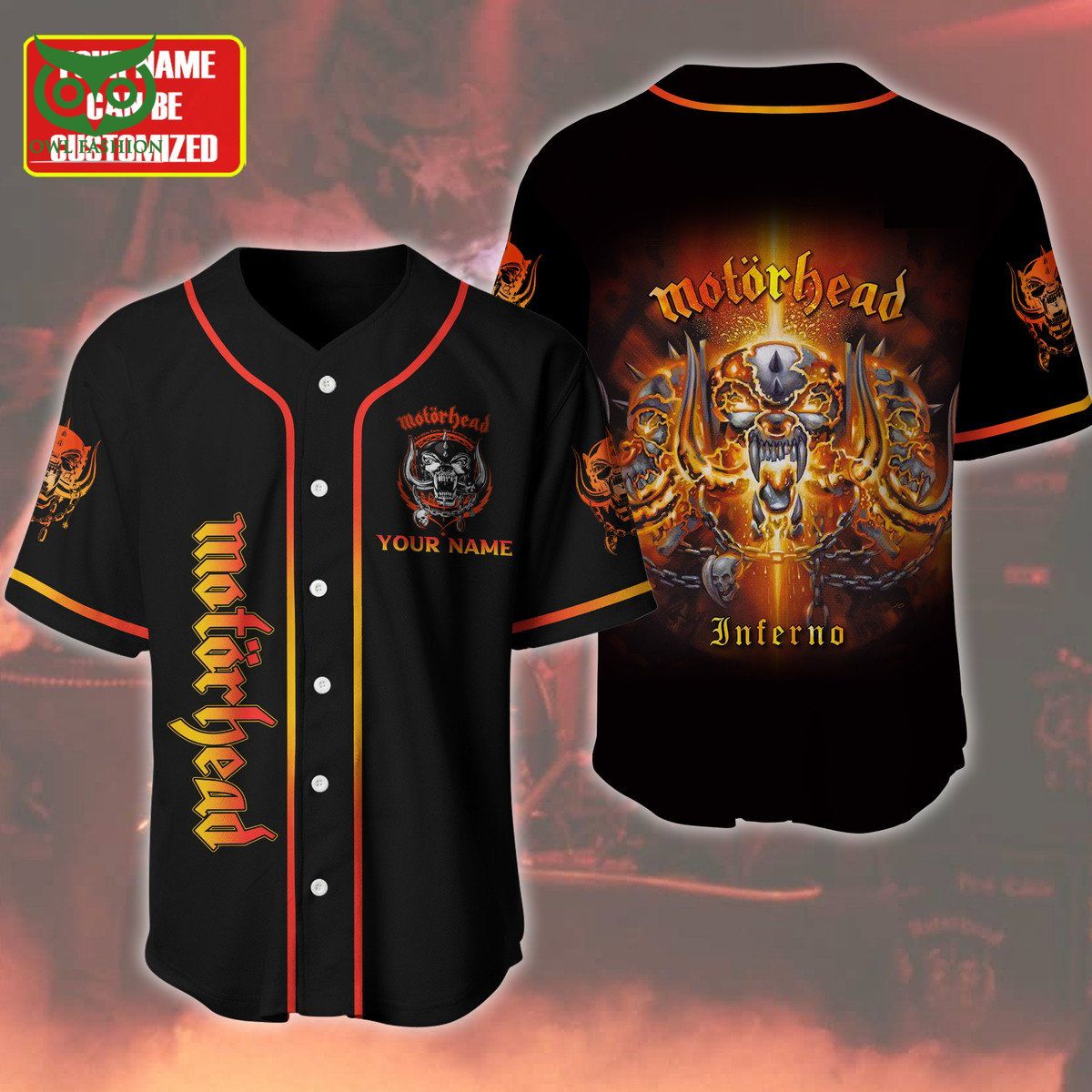 Personalized Motorhead Inferno Limited Baseball Jersey Shirt Stand easy bro