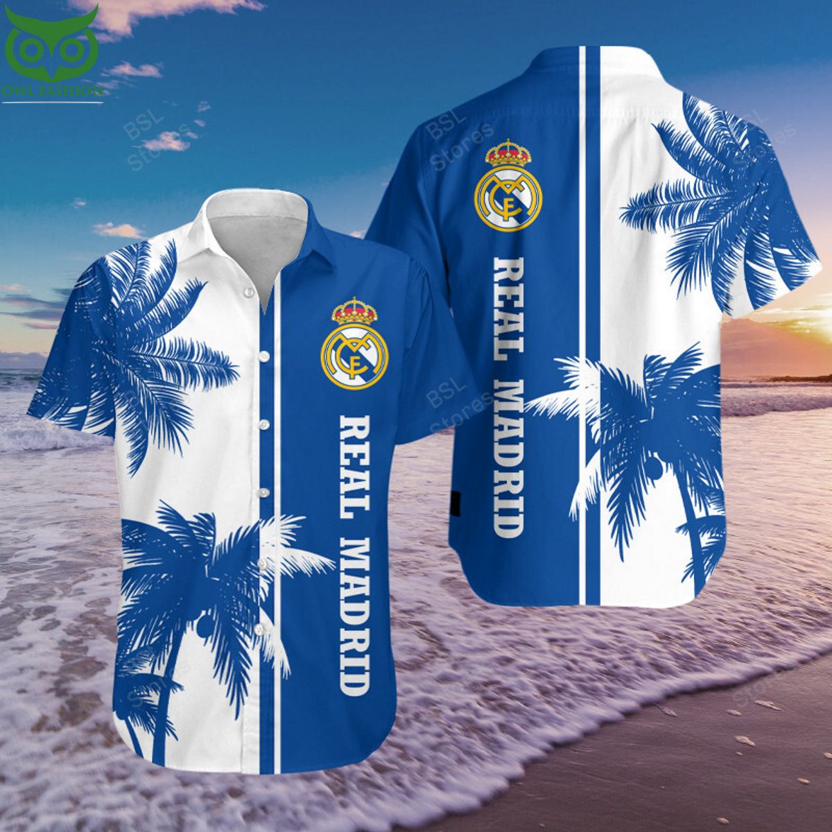 Premium Real Madrid UEFA LaLiga Hawaiian Shirt Short