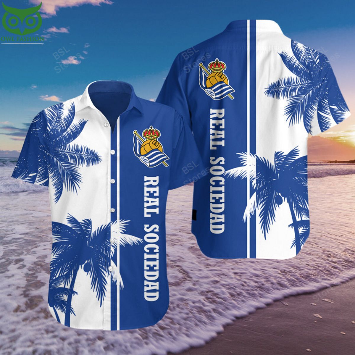 Premium Real Sociedad UEFA LaLiga Hawaiian Shirt Short Pic of the century