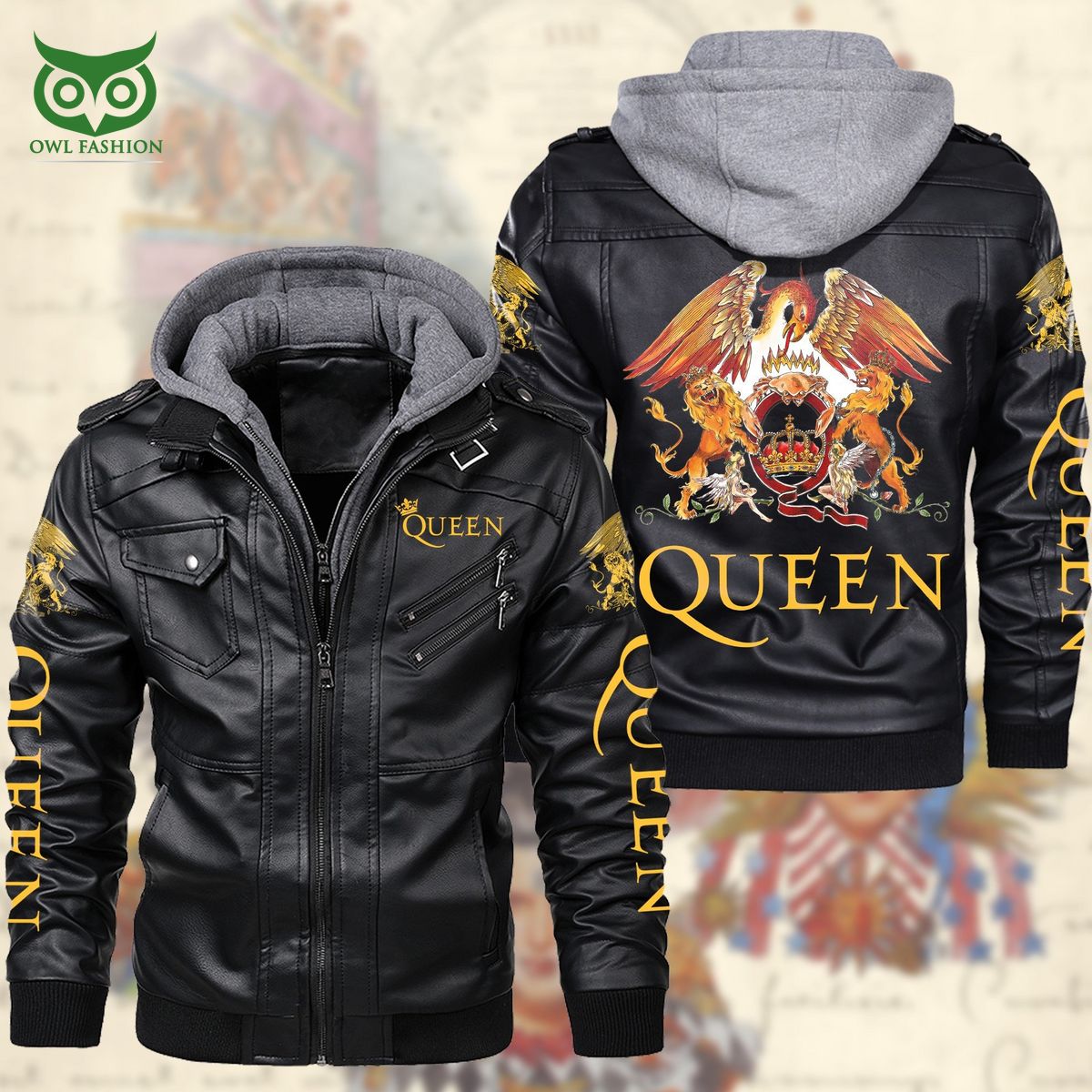 Queen British Rock Band 2D Leather Jacket Elegant picture.