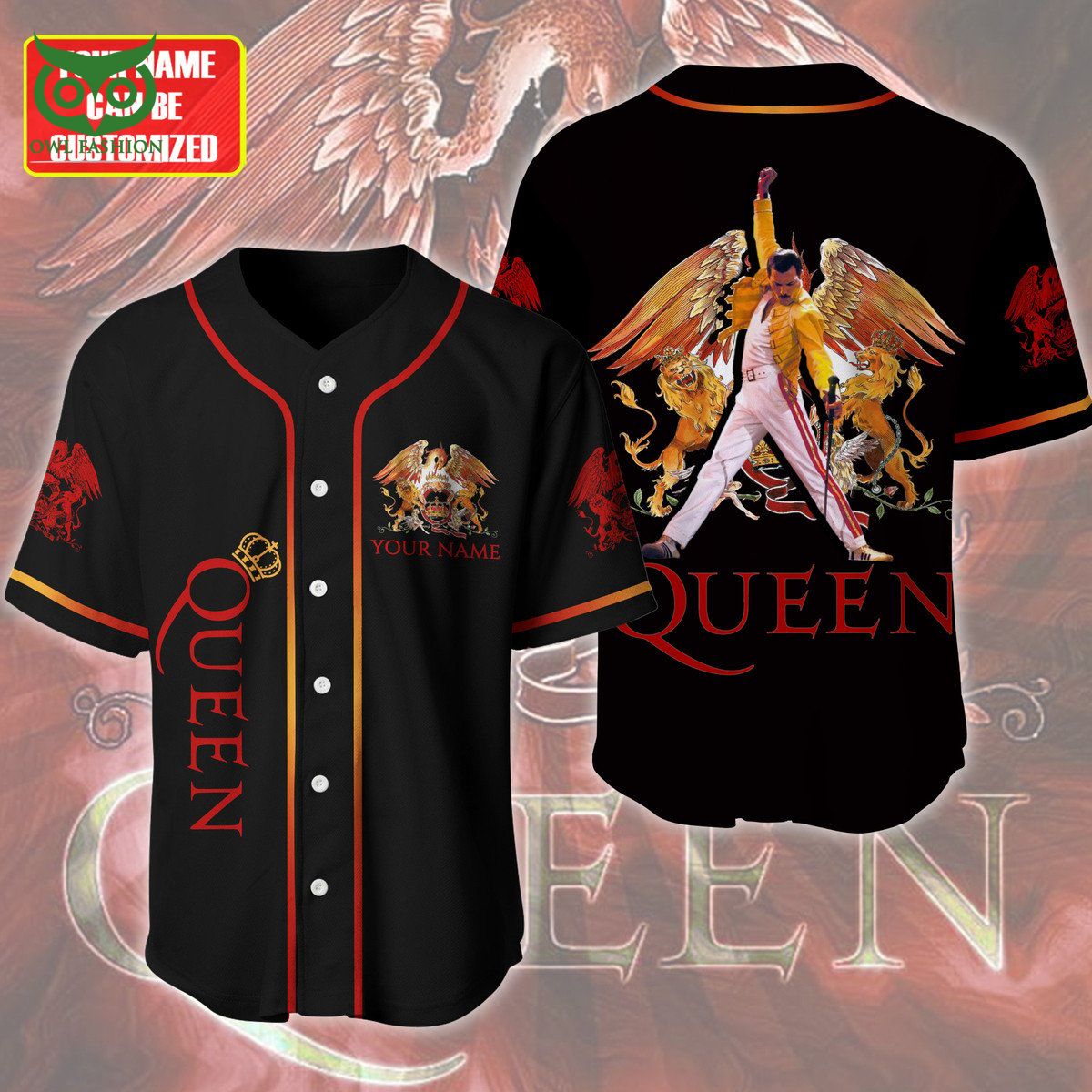 Queen King Of Rock Bands Personalized Baseball Jersey Shirt Out of the world