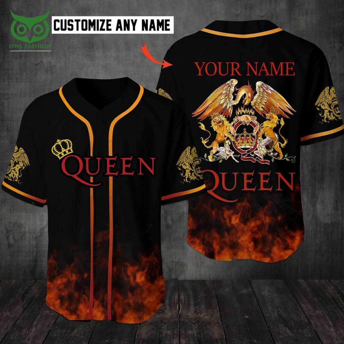 Queen Rock Band Personalized Baseball Jersey Shirt Generous look