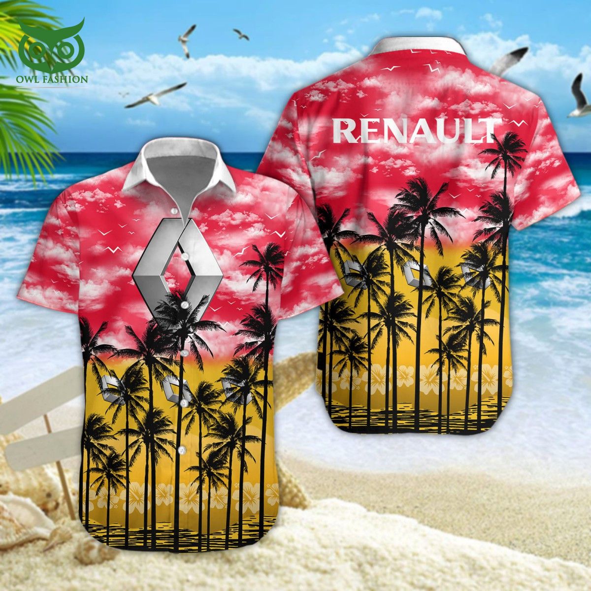 Renault Luxury Car Brand Hawaiian Shirt Short Nice shot bro