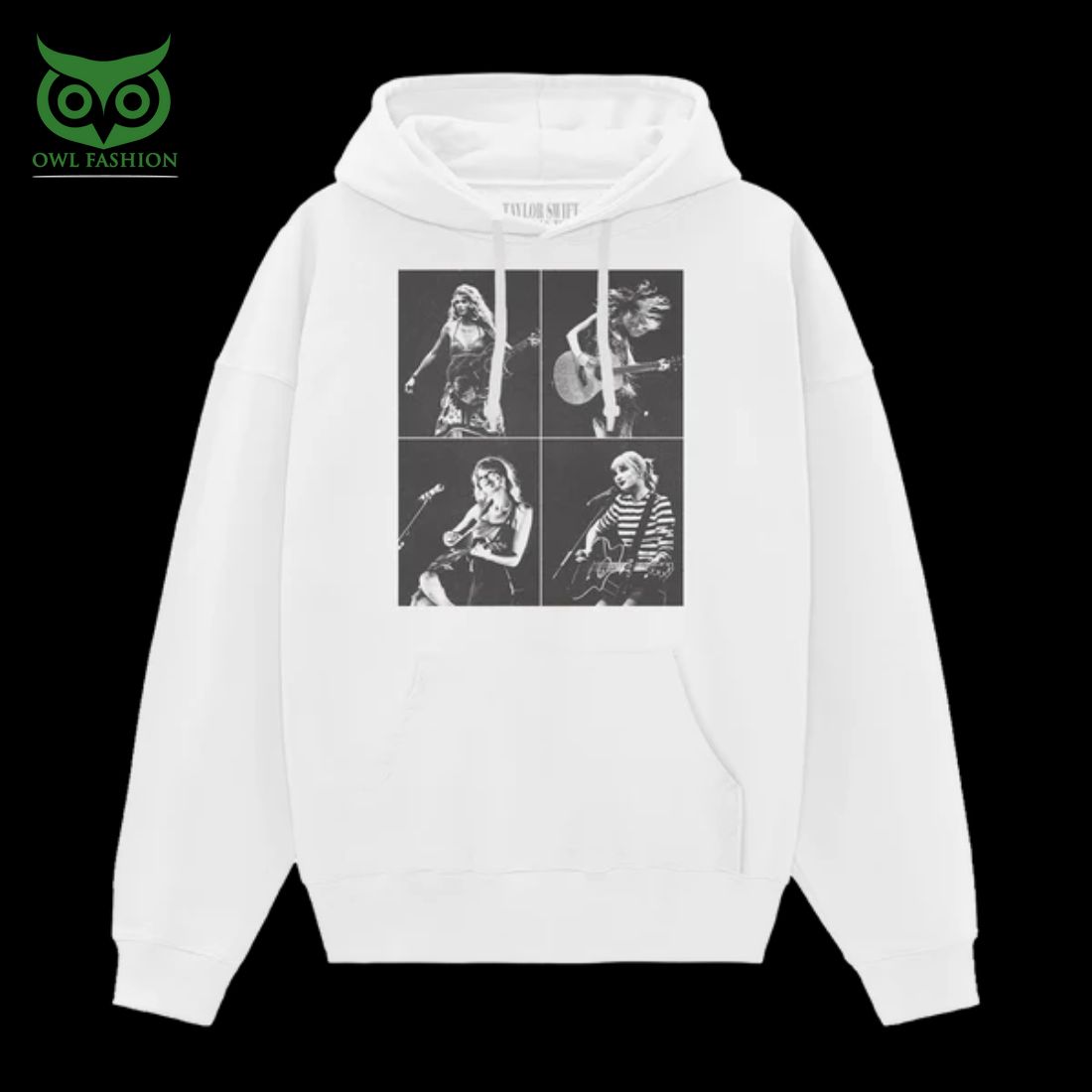 Taylor Swift The Eras Tour Collage White Hoodie Unique and sober