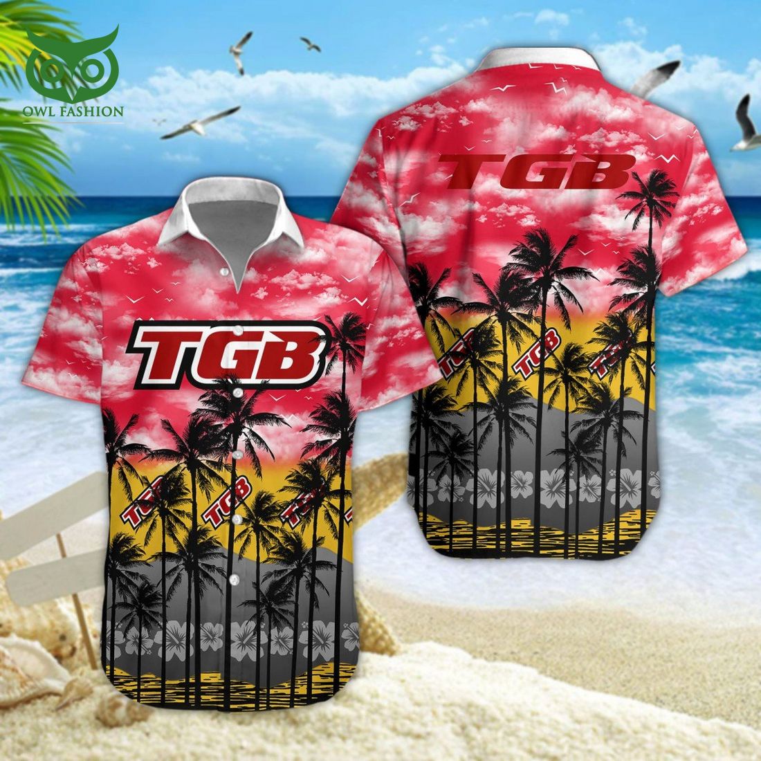 TGB Car Hawaiian Shirt Short Radiant and glowing Pic dear
