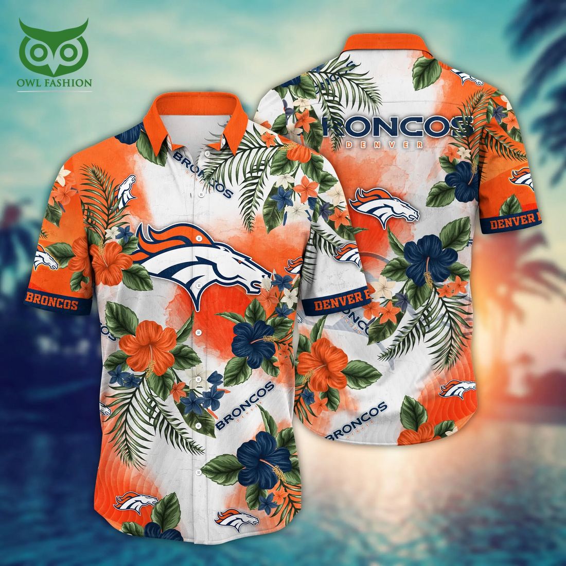 Trending Denver Broncos NFL Flower Floral Hawaiian Shirt You look lazy
