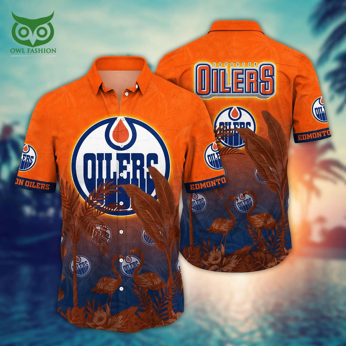 Best Selling Product] Edmonton Oilers NHL Flower Full Printed 3D