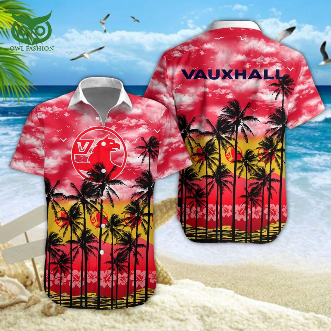 Vauxhall Car Hawaiian Shirt Short