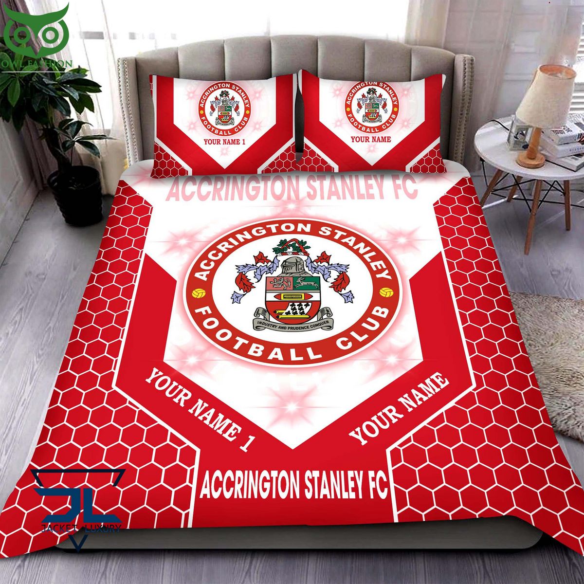Accrington Stanley Personalized EFL Bedding Set You look so healthy and fit