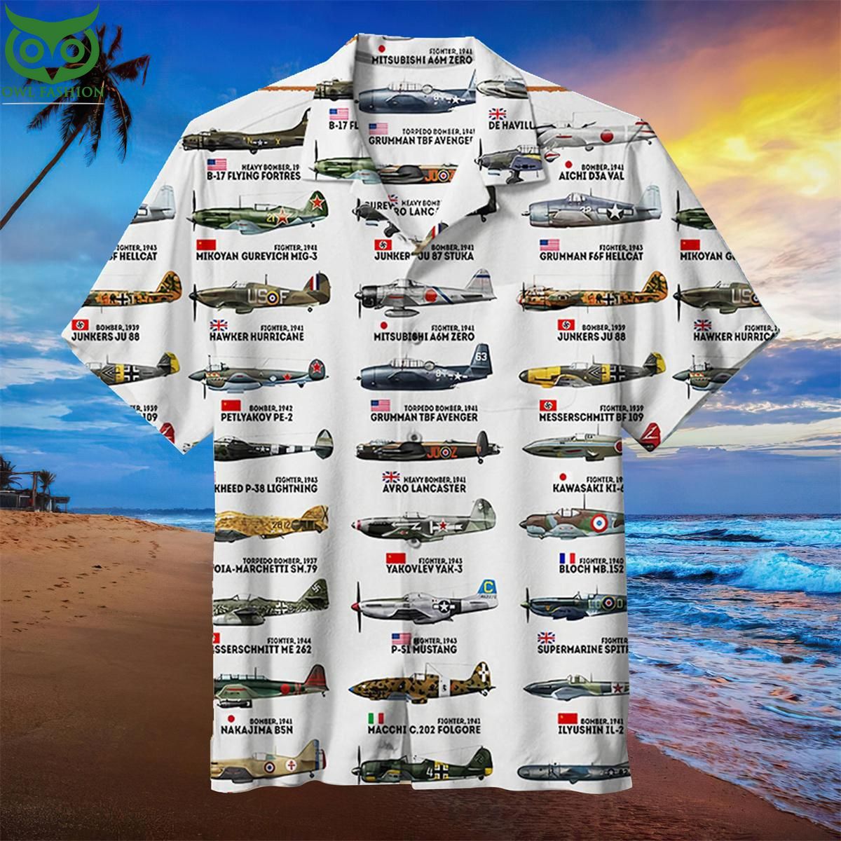 Aircraft Collection Unisex Hawaiian Shirt