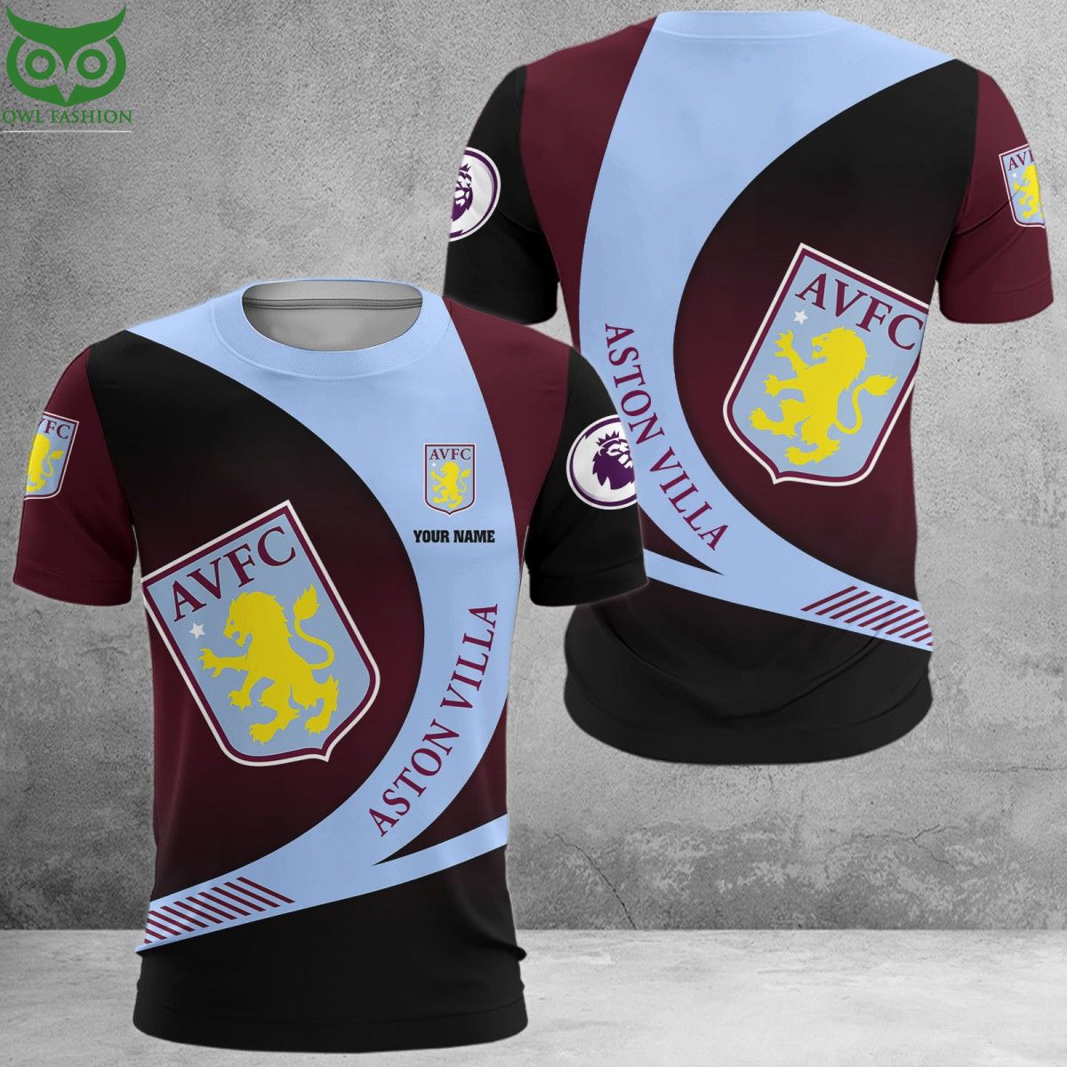 Aston Villa F.C Premier League Hoodie T shirt Sweatshirt Stand easy bro