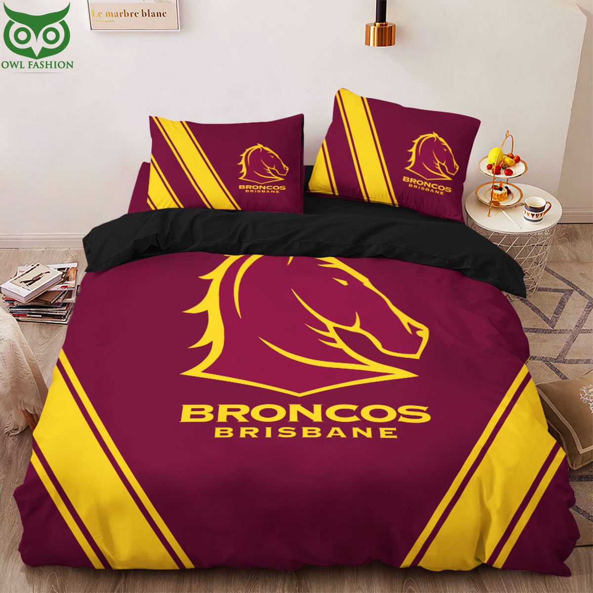 Brisbane Broncos Limited Bedding set Your face is glowing like a red rose