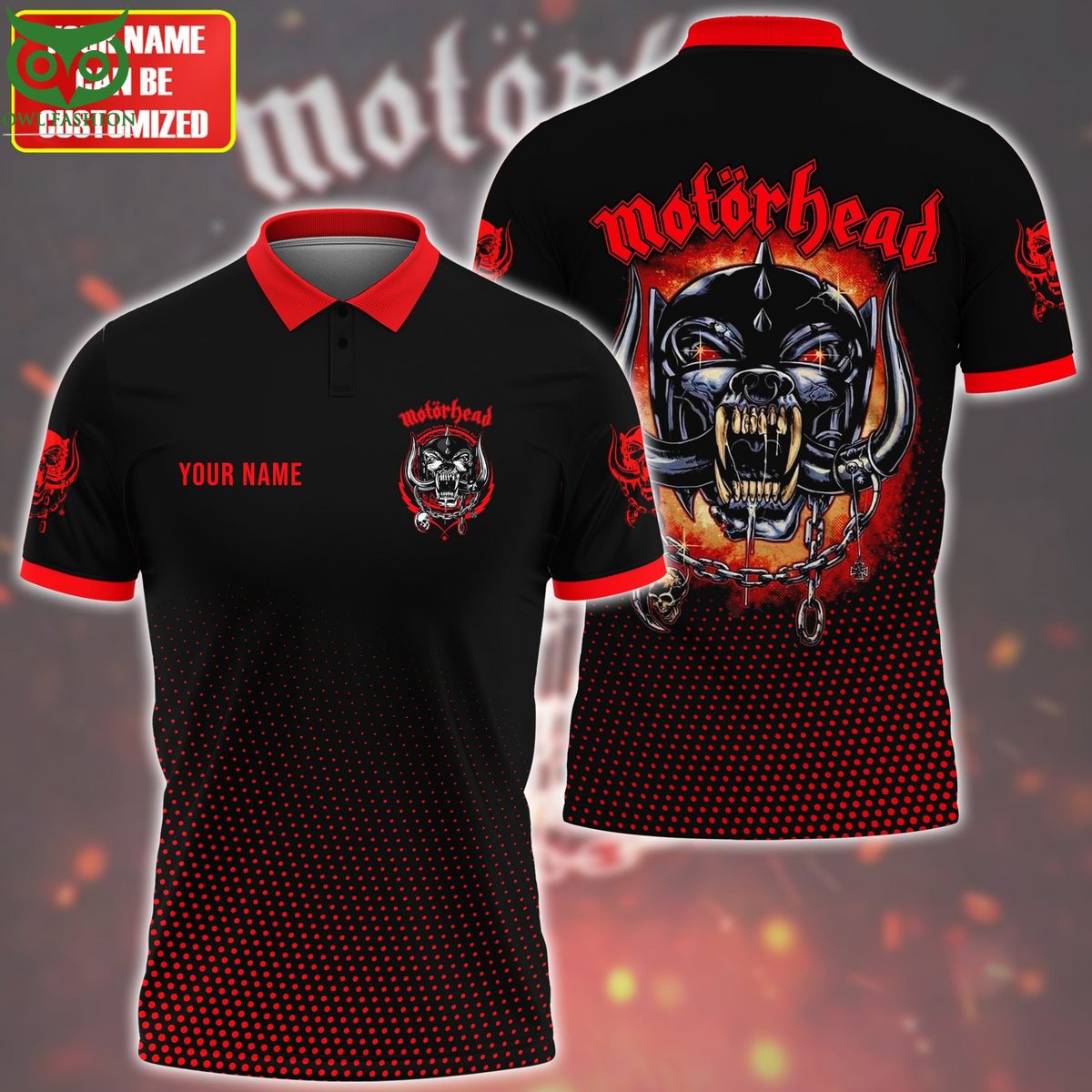 Custom Name Motorhead Dots 3D Shirt Hey! Your profile picture is awesome