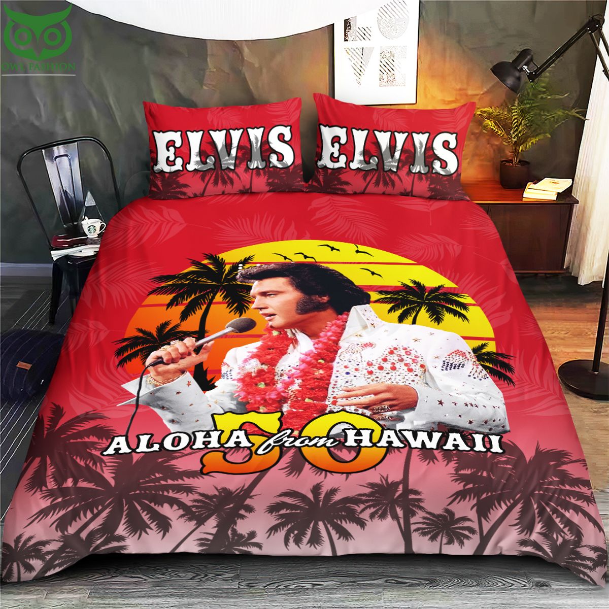 Elvis Presley Aloha From Hawaii Bedding set