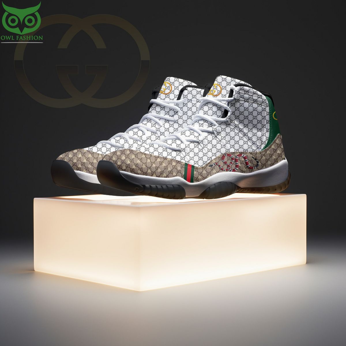 Gucci Luxury Snake Pattern Air Jordan 11 Cuteness overloaded