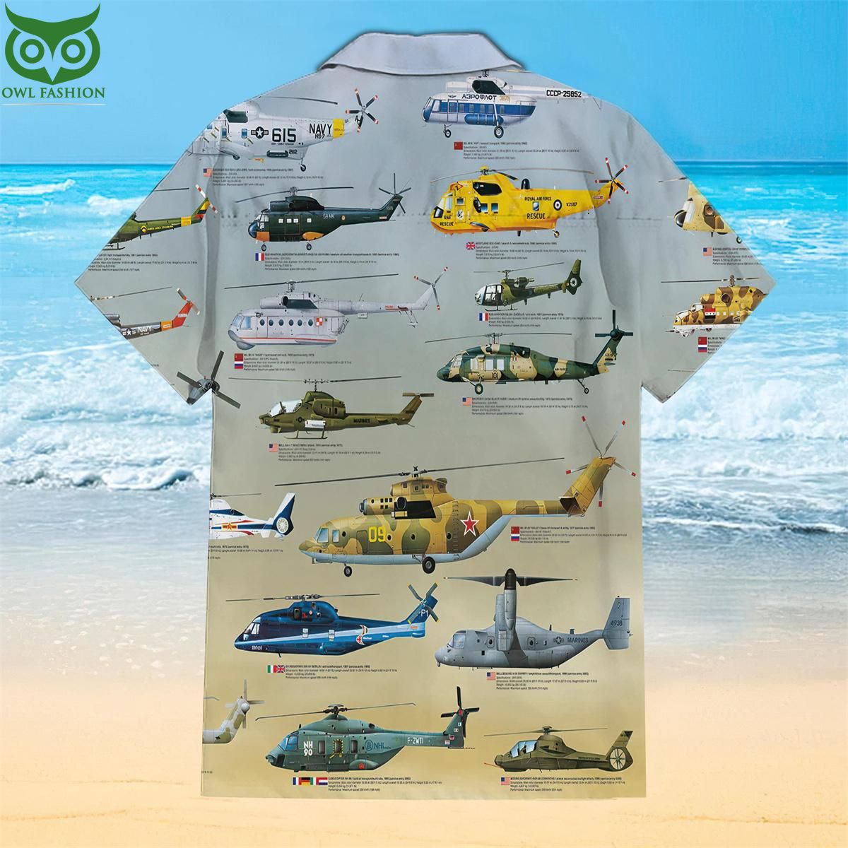 Helicopter Globe Military Collection Hawaiian Shirt Best couple on earth