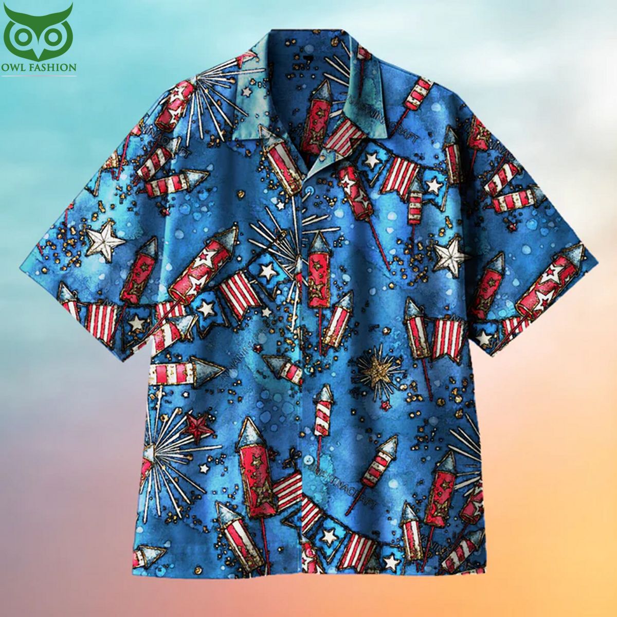 Independence Day Fireworks Universal Hawaiian Shirt Impressive picture.