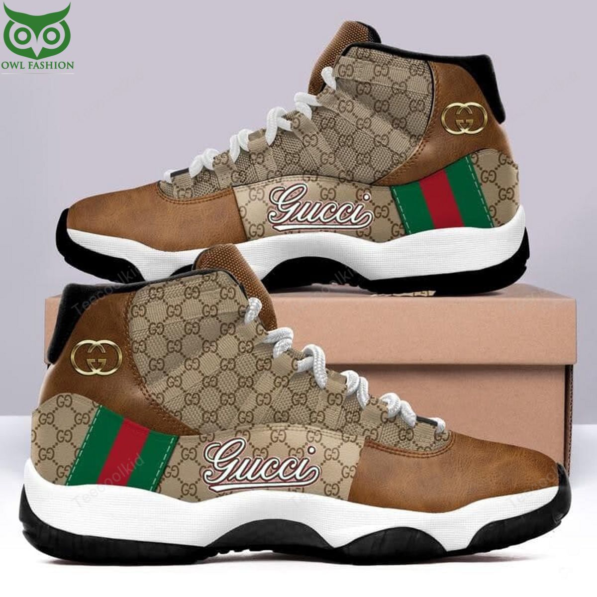 Limited Gucci Italy Brand Premium Air Jordan 11 Cool look bro