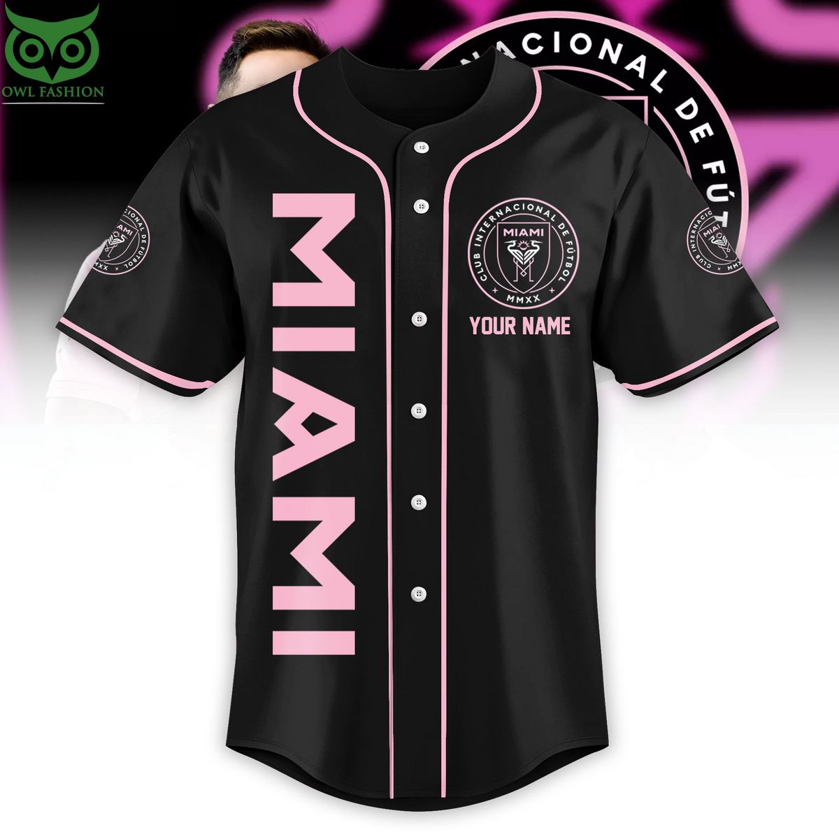 Lionel Messi Pink Baseball Jersey Shirt This design is absolutely stunning.