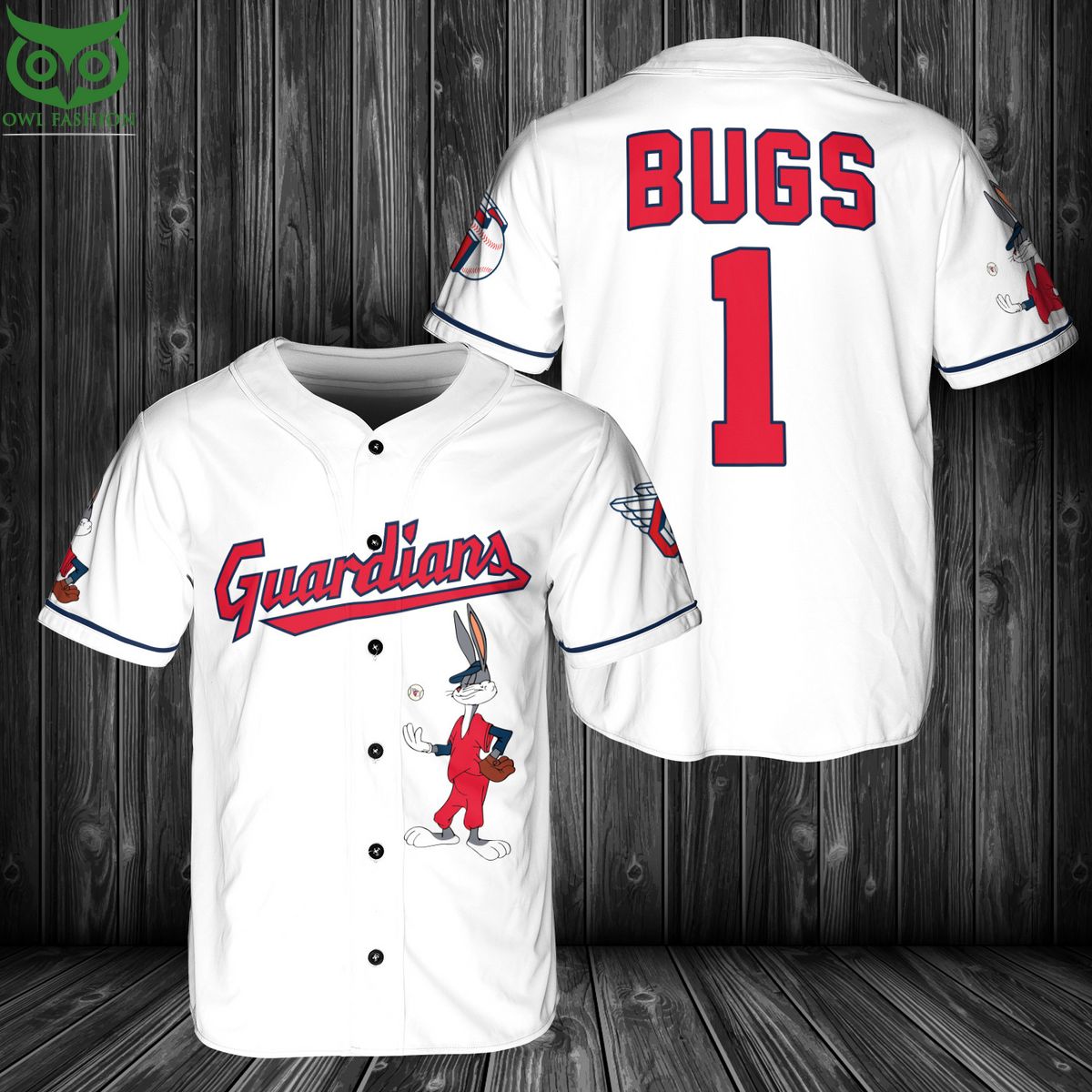 mlb cleveland guardians bugs bunny baseball jersey shirt 1 8Saeu.jpg