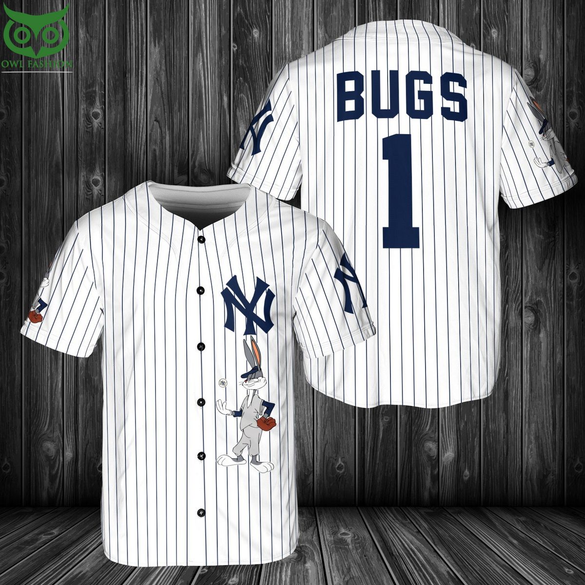 MLB New York Yankees Bugs Bunny Baseball Jersey Shirt Trending picture dear