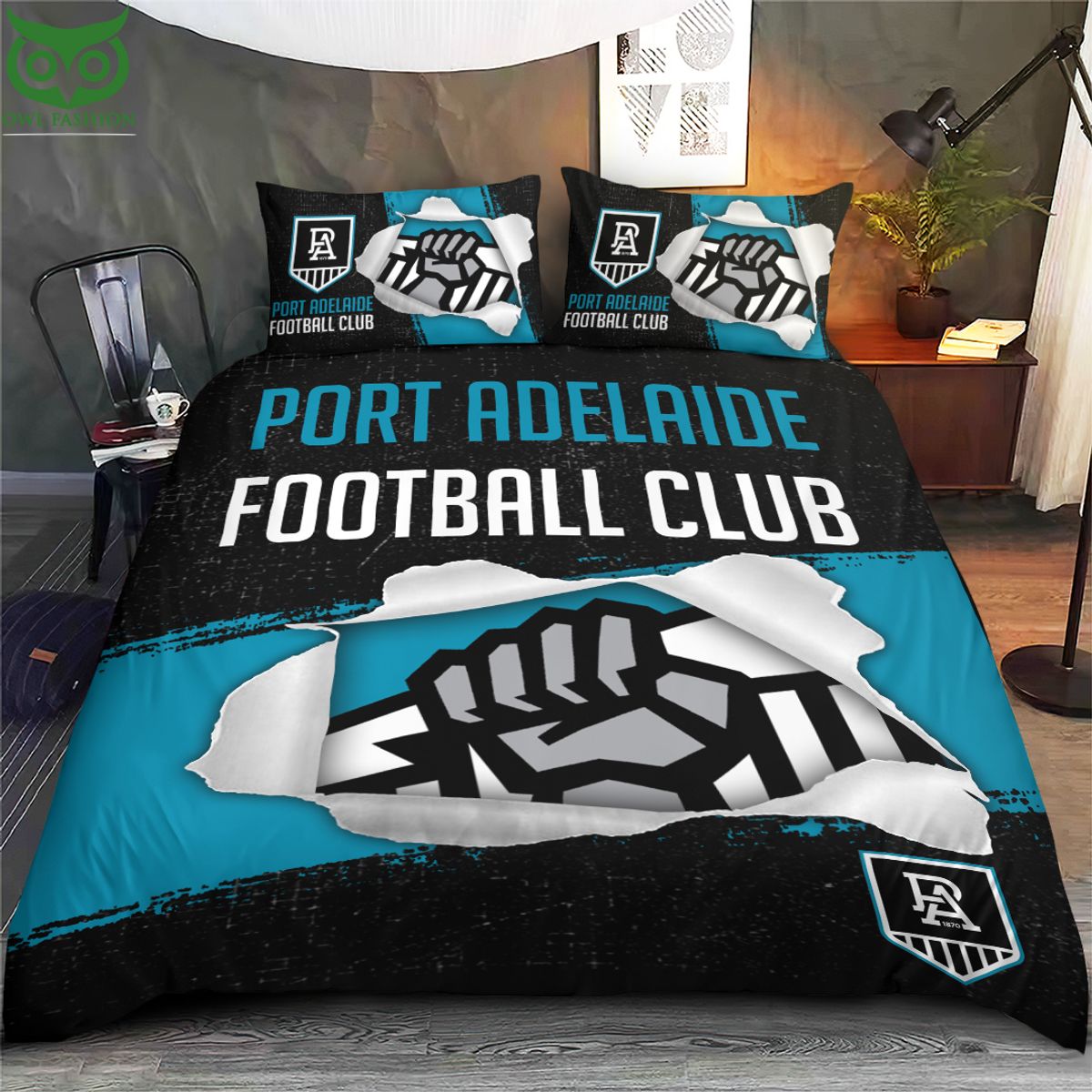 Port Adelaide Football Club Bedding set Best picture ever