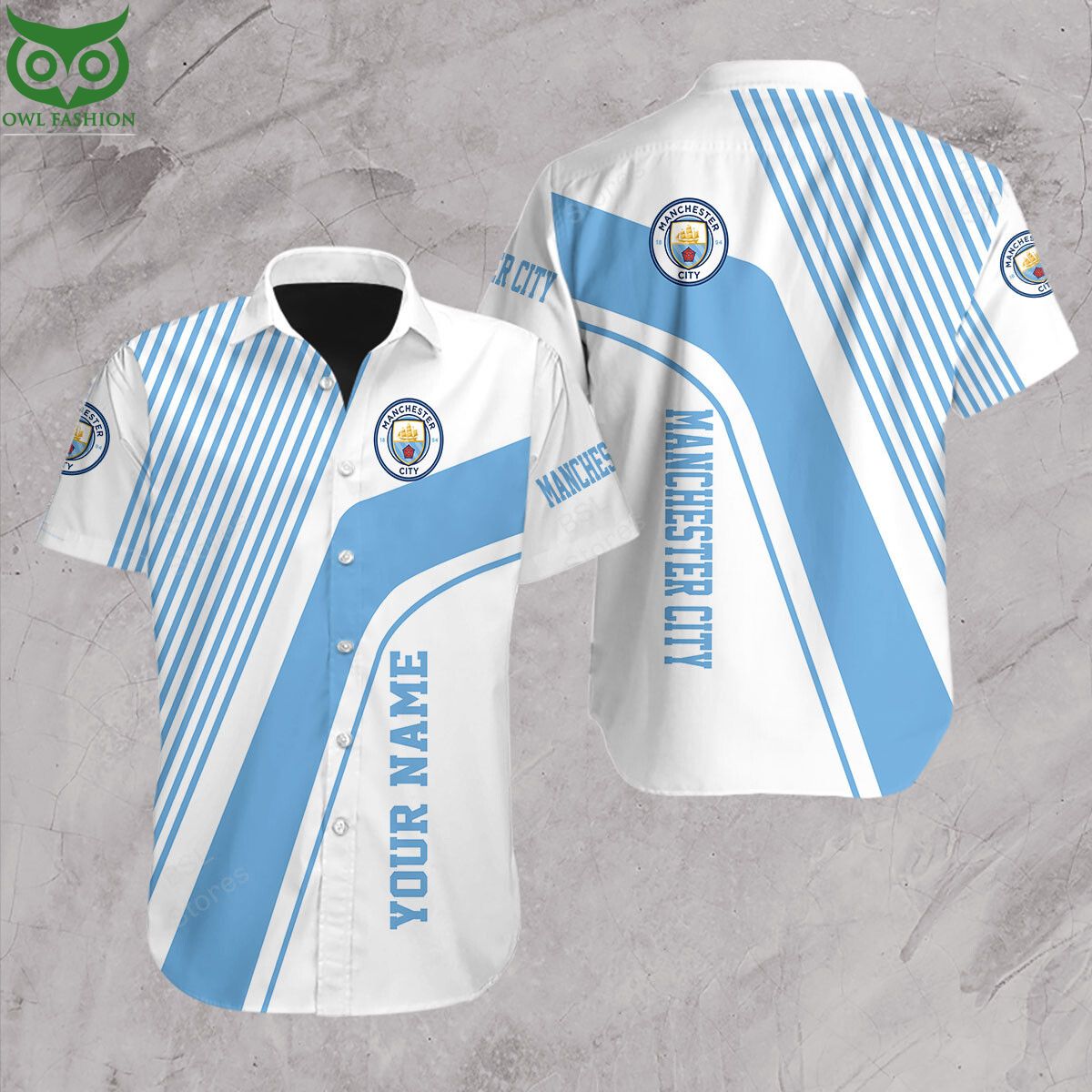 Premier League Manchester City Customized Hawaiian Shirt Short