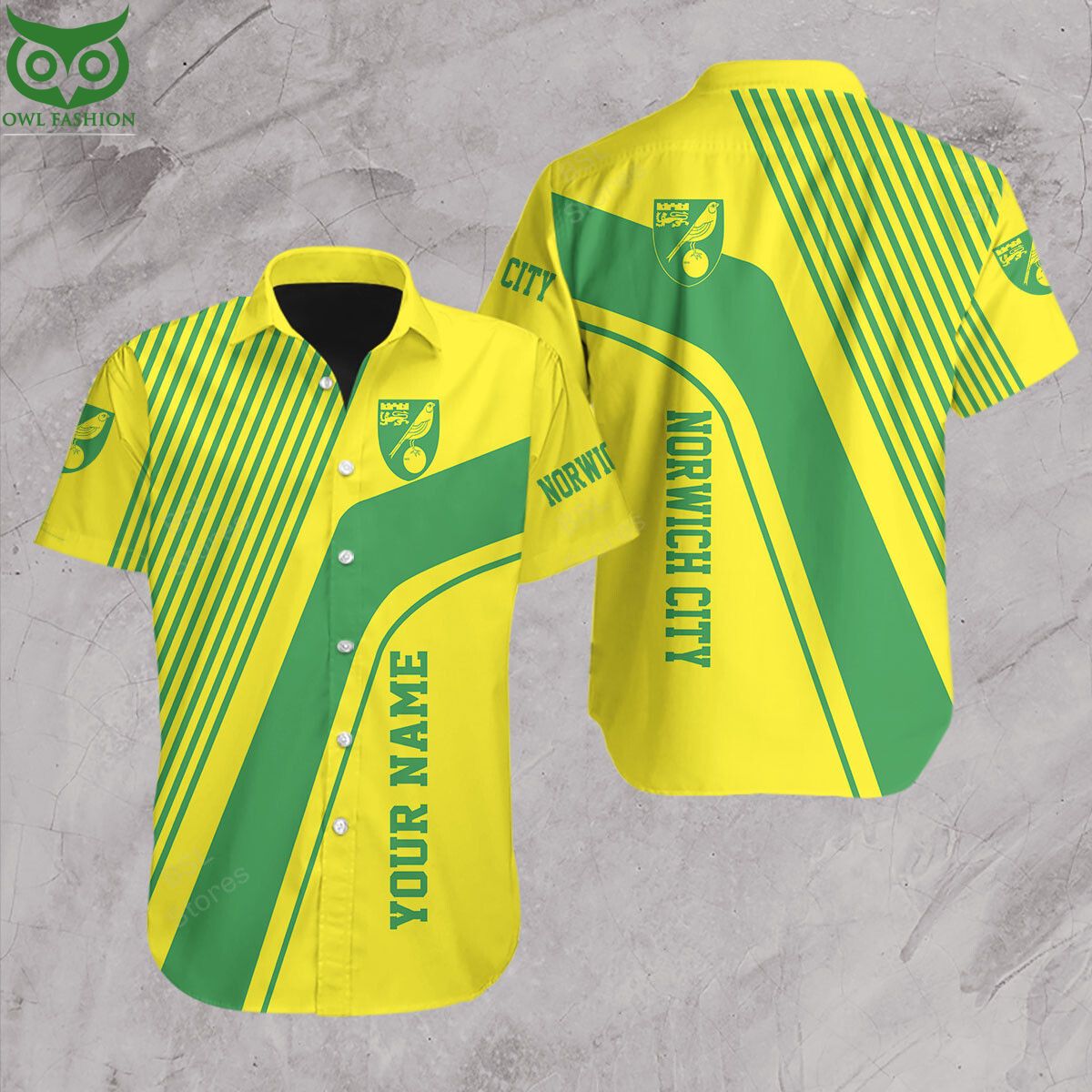 Premier League Norwich City Customized Hawaiian Shirt Short
