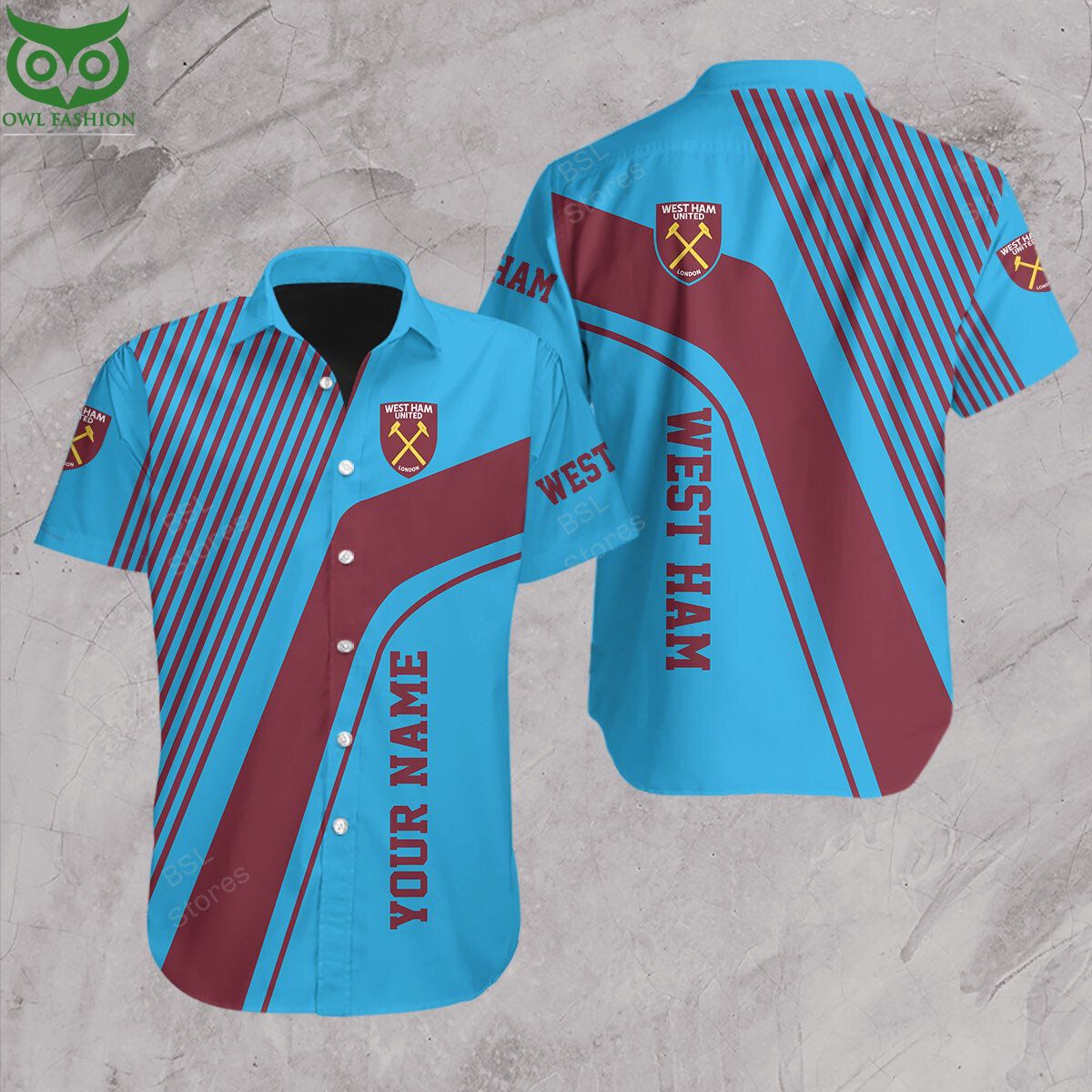 Premier League West Ham United Customized Hawaiian Shirt Short Nice Pic