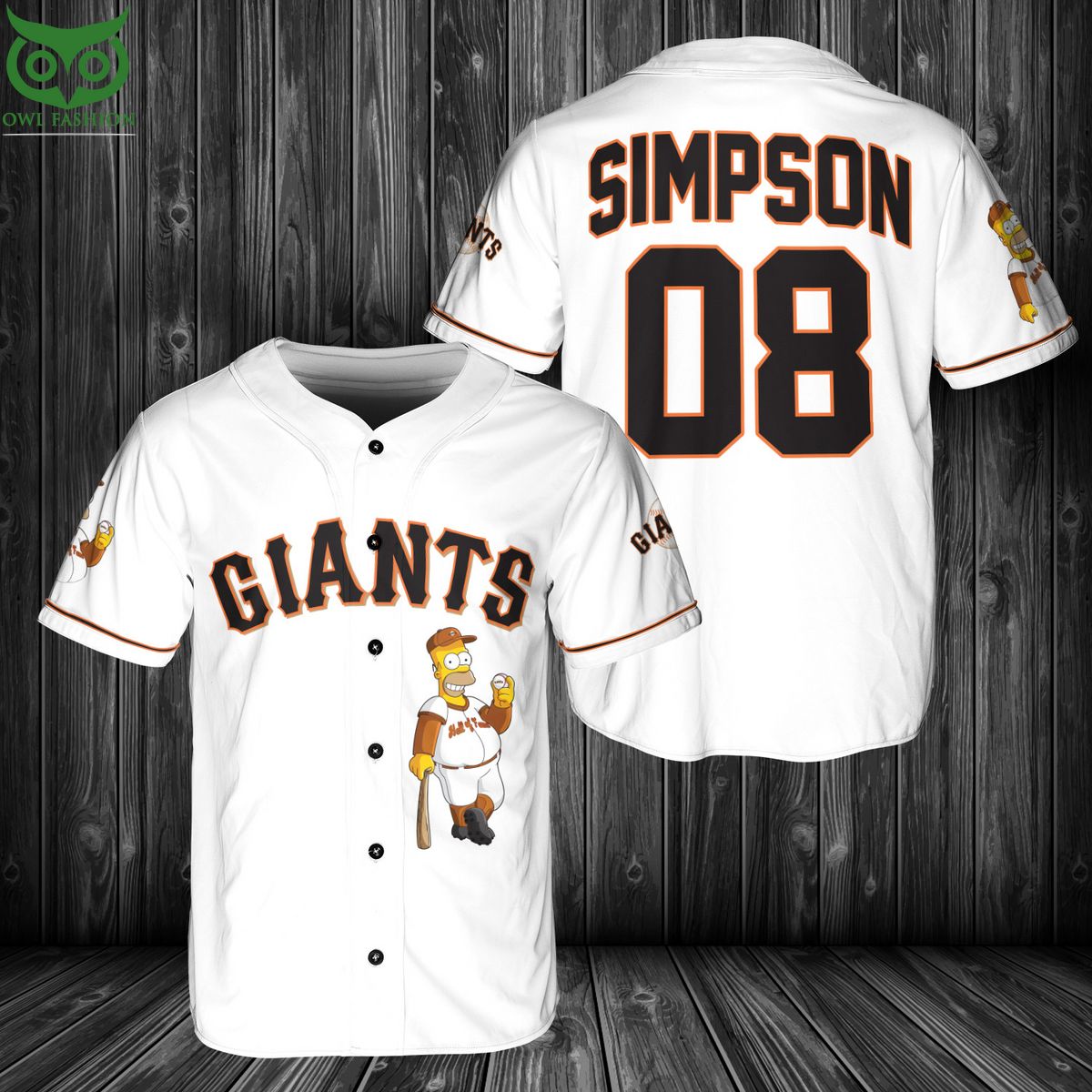 San Francisco Giants MLB Simpson Baseball Jersey