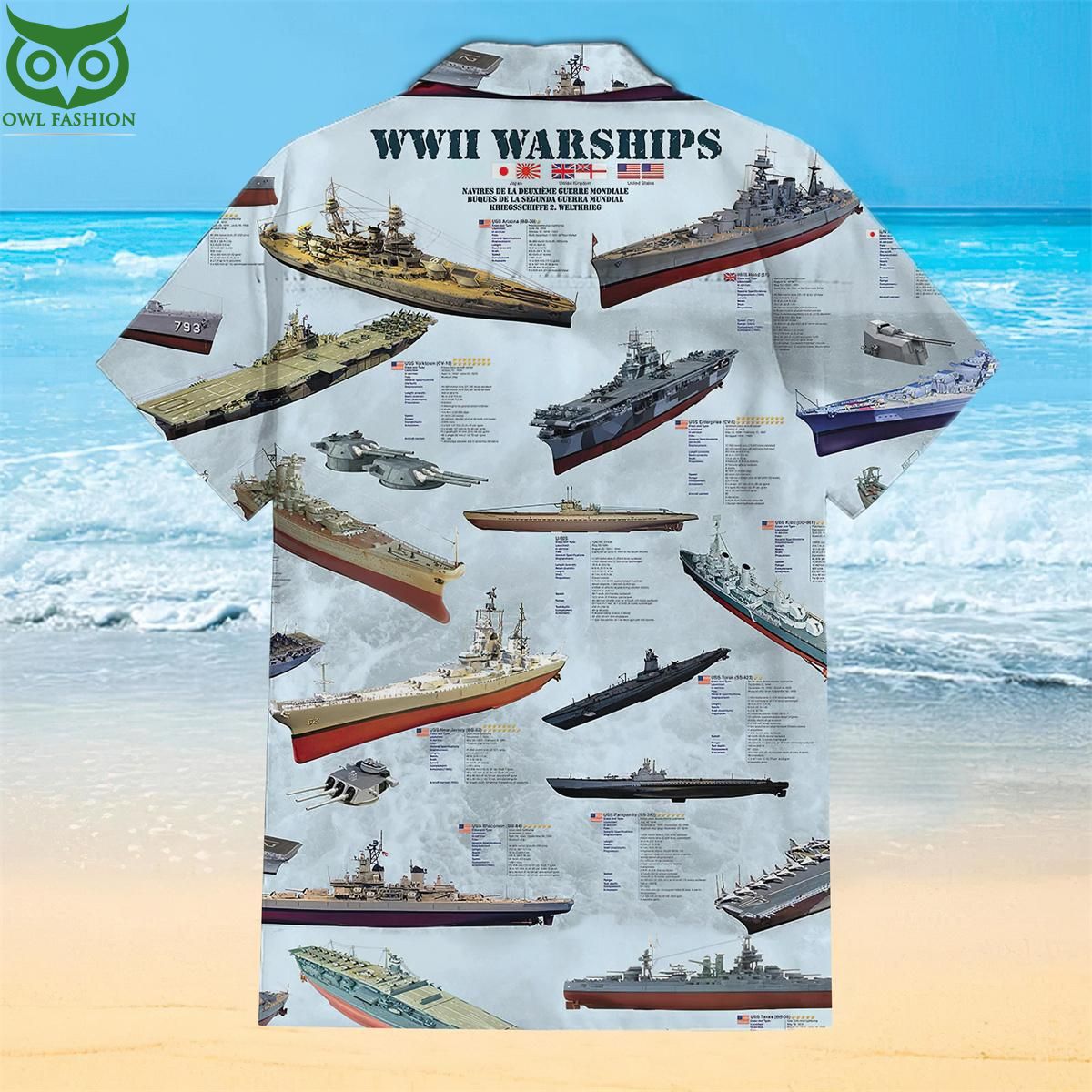 Submarine Carrier Universal Collection Hawaiian Shirt Loving click