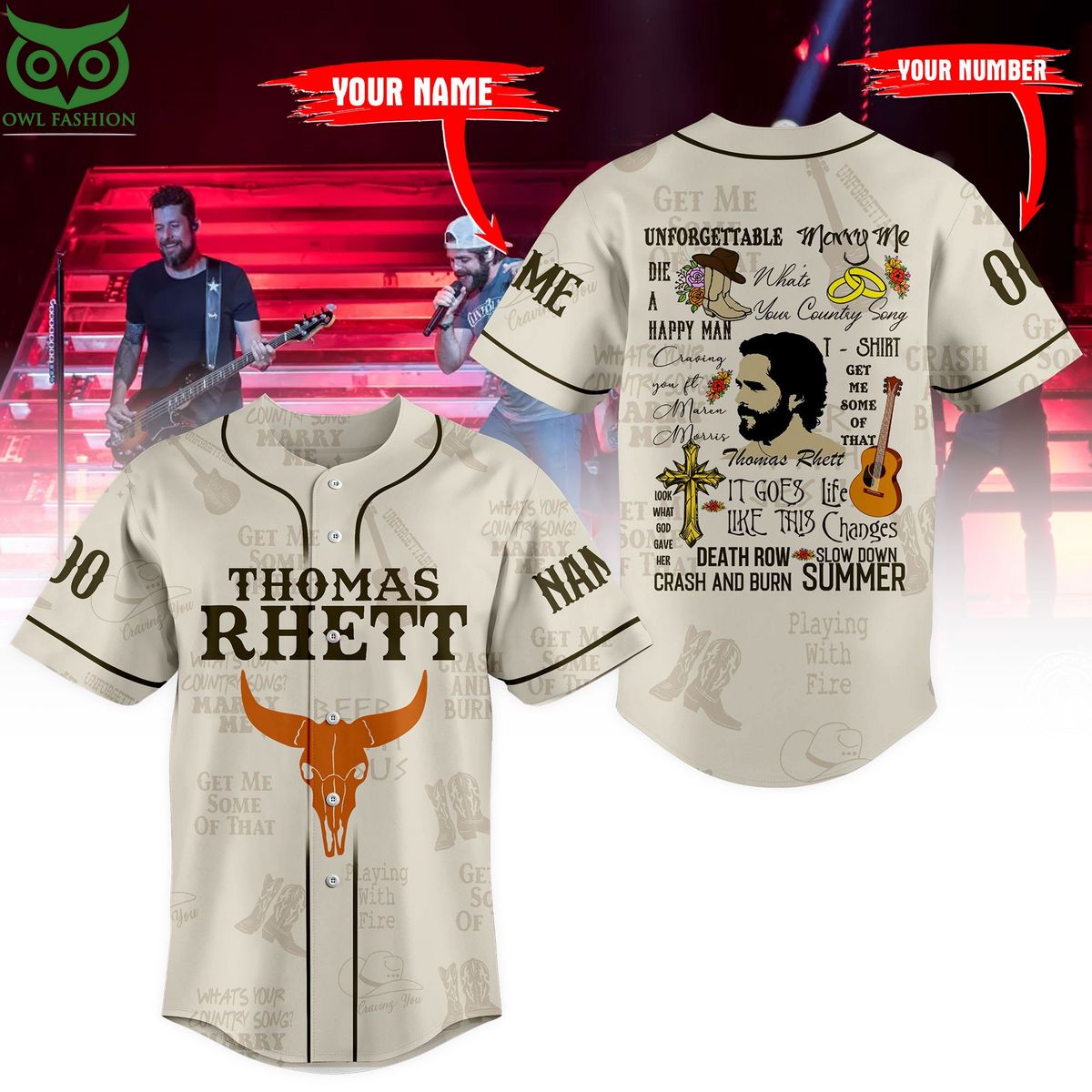 Thomas Rheft Albums Customized Baseball Jersey Shirt Rejuvenating picture