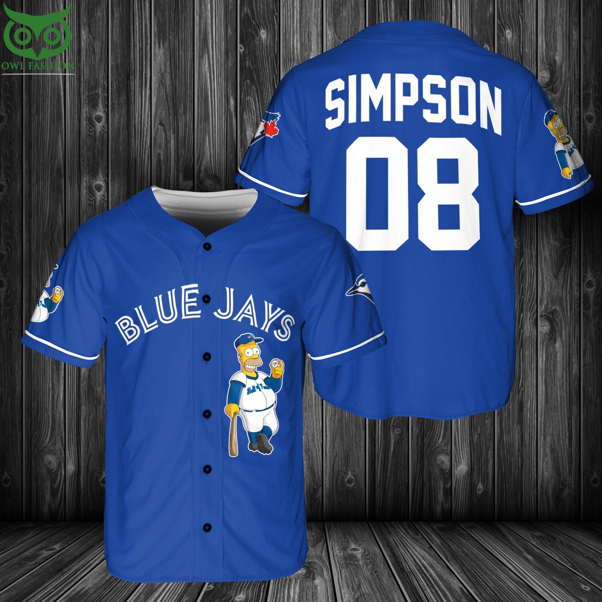 Toronto Blue Jays MLB Simpson Baseball Jersey Cuteness overloaded