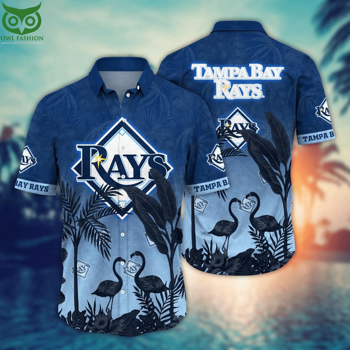 Trending MLB Tampa Bay Rays Flower Hawaiian Shirt Long time