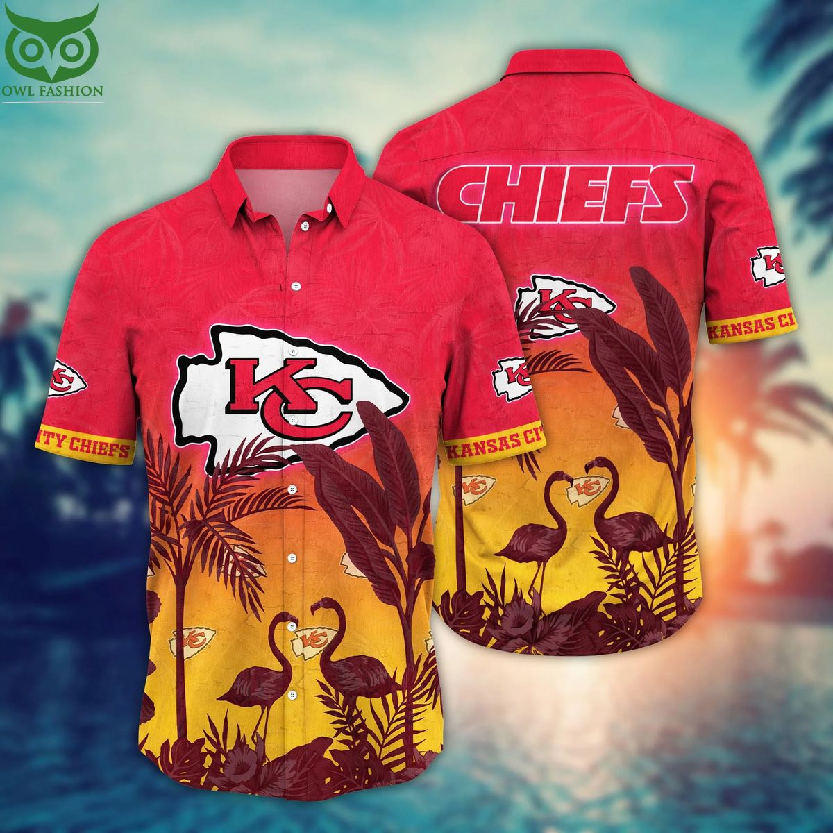 Trending NFL Kansas City Chiefs Flower Summer Hawaiian Shirt
