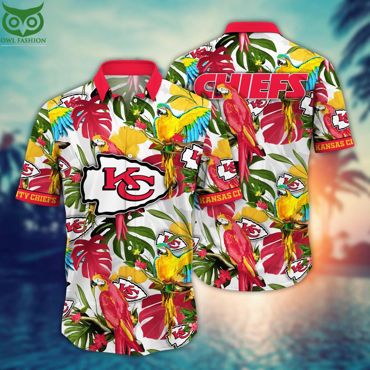 Trending NFL Kansas City Chiefs Summer Flower Hawaiian Shirt